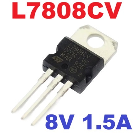 L7808CV Positive Voltage Regulators 8V 1.5A Dual Gauge