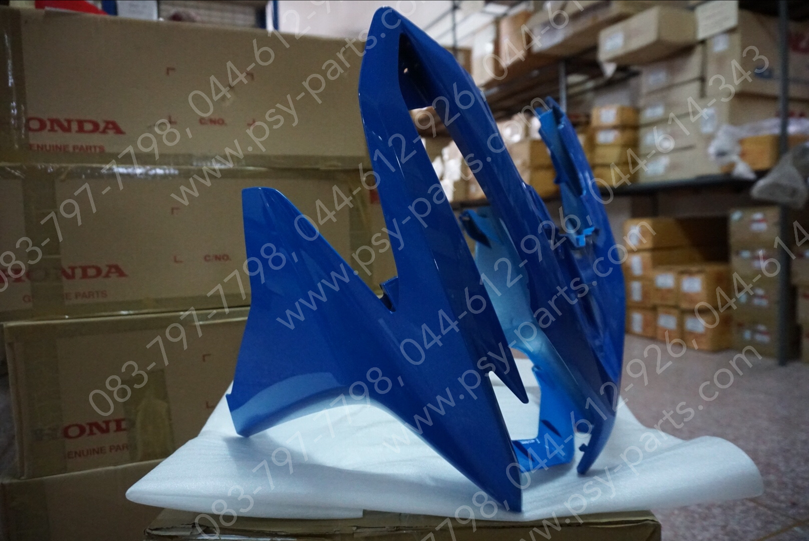 หน้ากากไฟหน้า CLICK 125-I แท้ๆ สีฟ้า (B214) 64301-KZR-700ZG