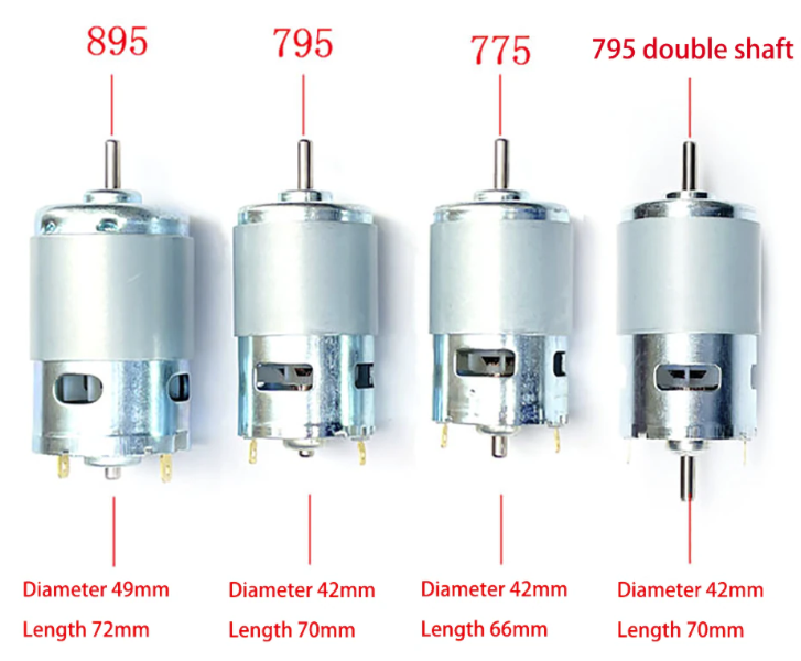 775 DC Motor 12V 100W 10000rpm double ball bearing Large Torque Low Noise