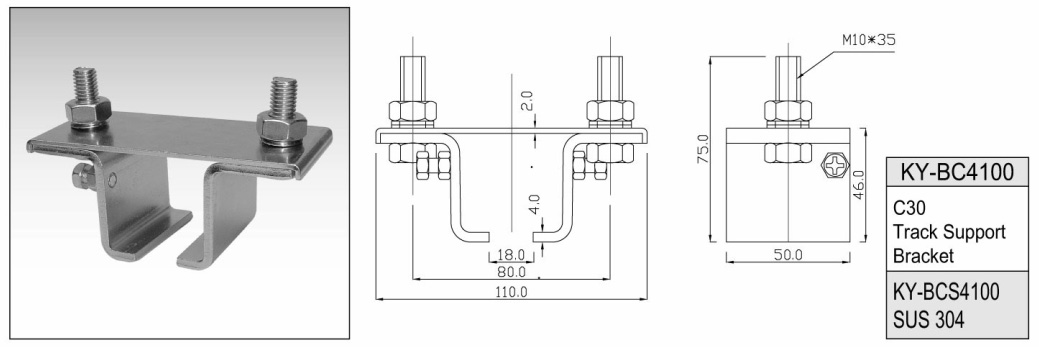 C-Track Support Bracket