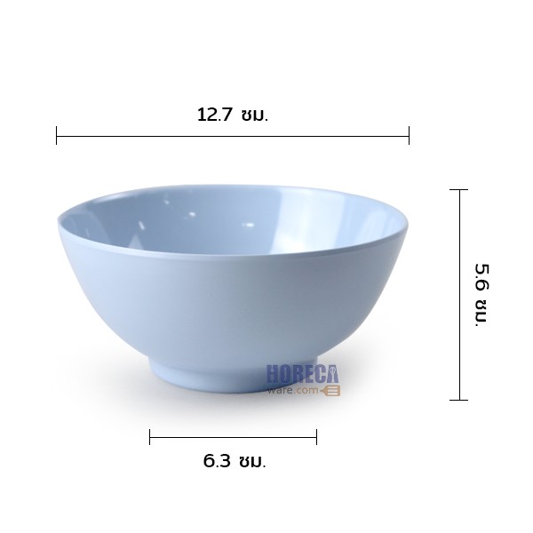 5-inch divided bowl, blue, Melamineware brand