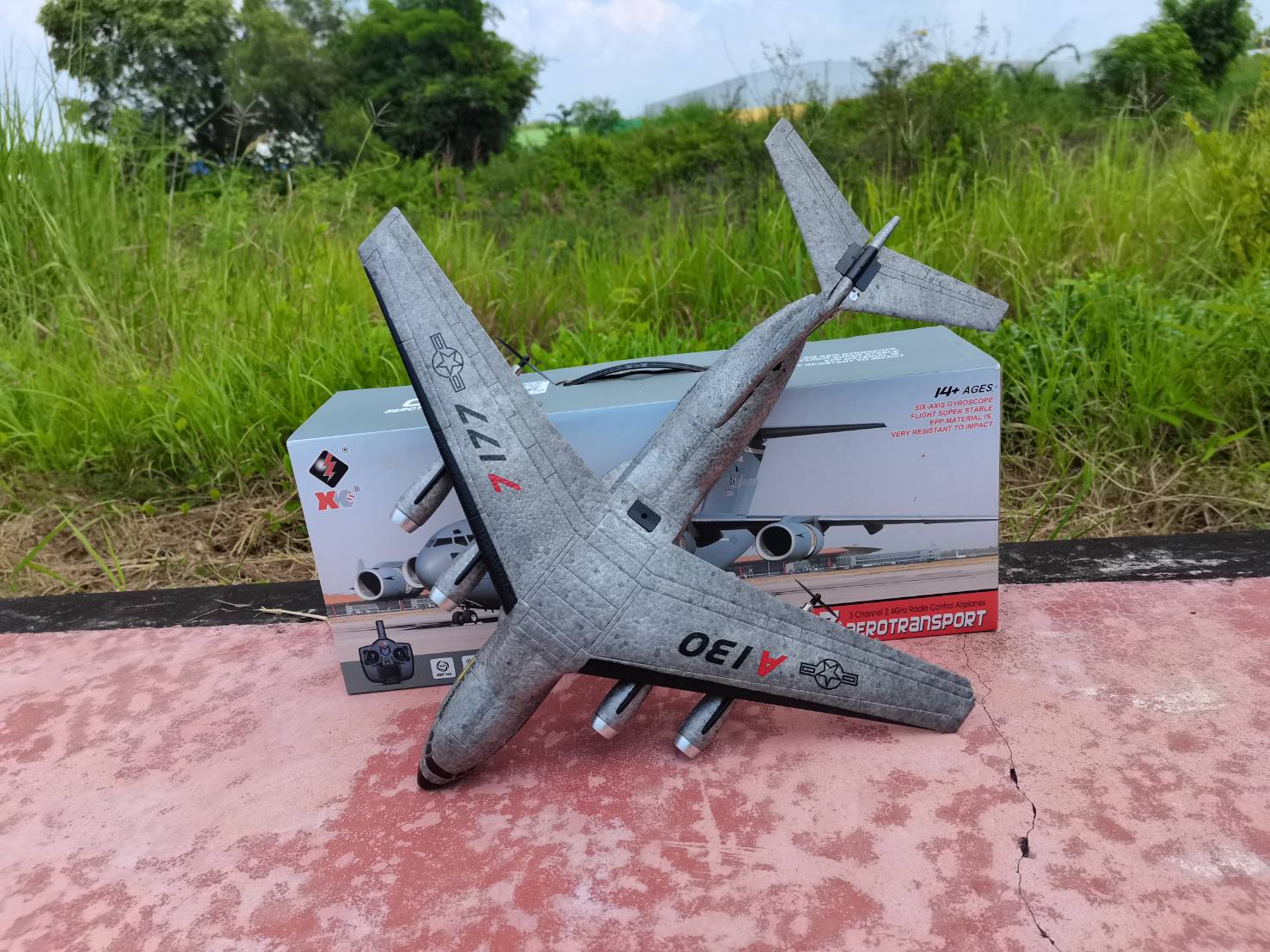 เครื่องบินบังคับวิทยุ XK A130 3CH-Y20 ชุดพร้อมเล่น มีระบบ GYRO.ช้วยบิน บินง่ายมากชินงานสวยมาก