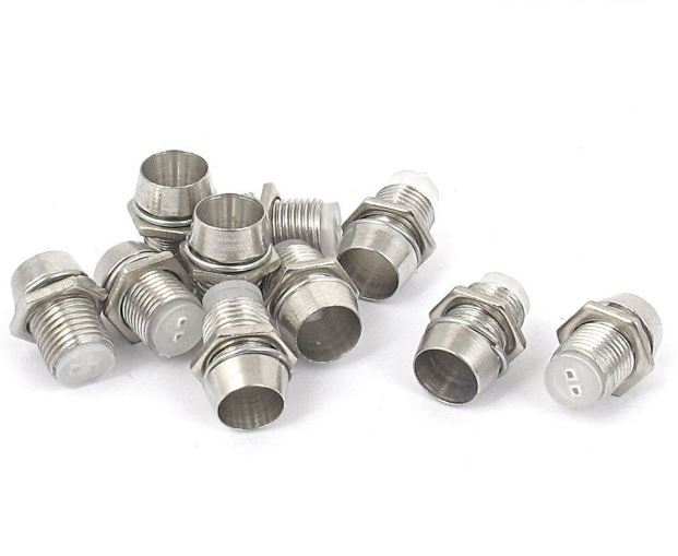 5mm. LED Socket Holder Clip Bezel Lamp Base Metal Copper Mount Panel Cup Case กระบอก ปลอก โลหะ LED 5mm