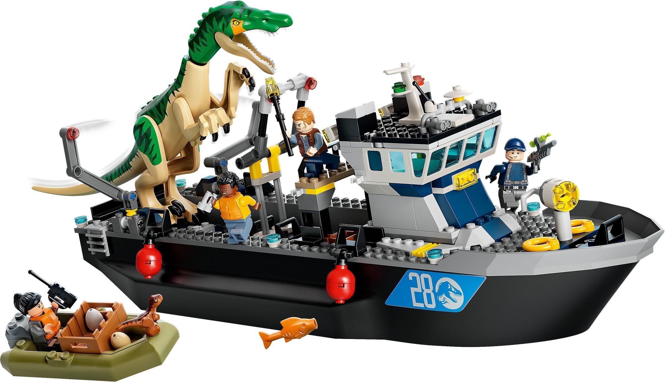 LEGO JURASSIC WORLD เลโก้ 76942 Baryonyx Dinosaur Boat Escape