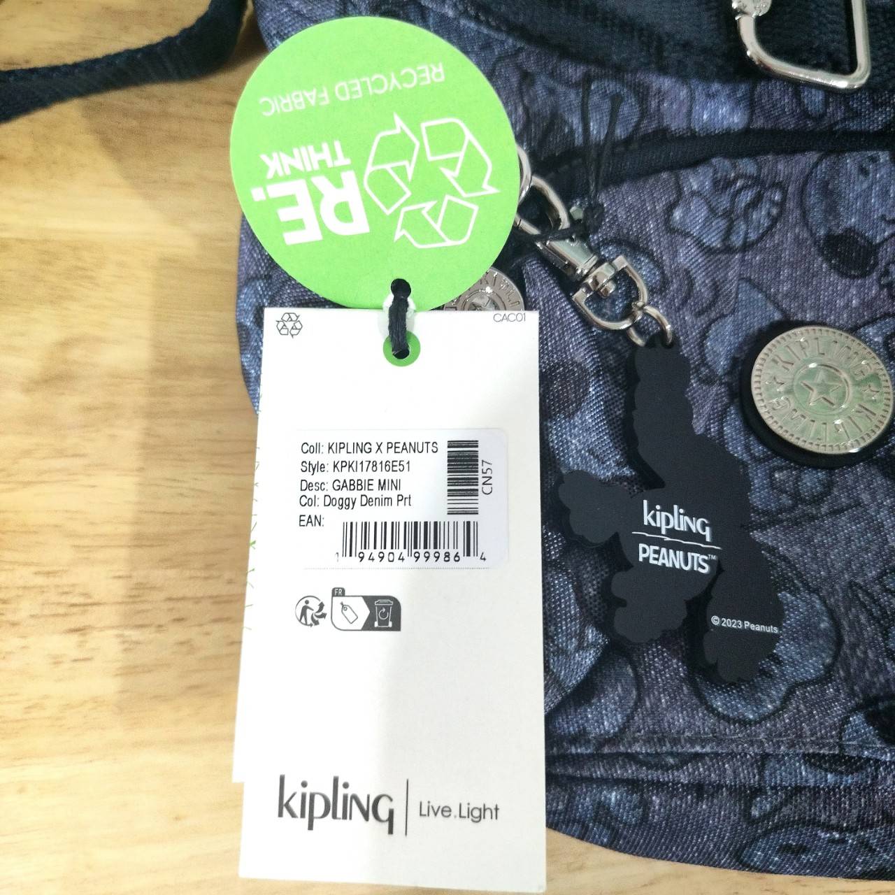 กระเป๋าสะพาย คิปลิ้ง Kipling GABBIE Mini Doggy Denim