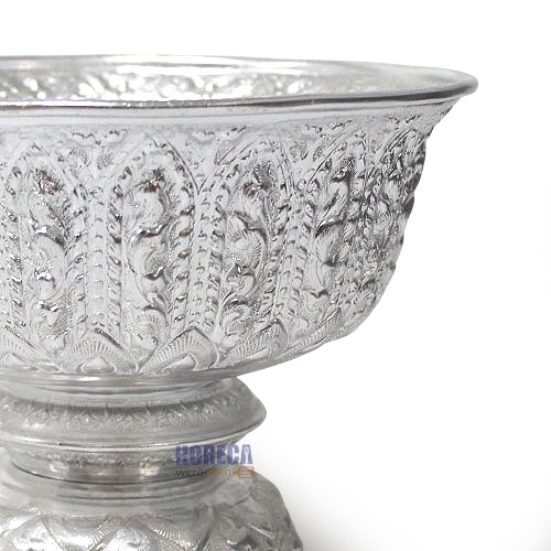 Lao pattern tray, silver, 20 cm, seal
