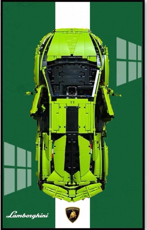 Display frame สำหรับ LEGO Technic เลโก้ 42115 Lamborghini Sián FKP 37