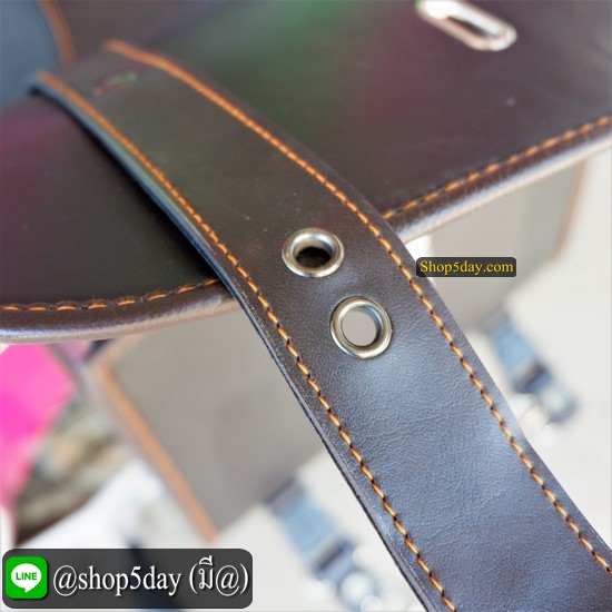 🔥 กระเป๋ารถมอเตอร์ไซค์ วินเทจ-คลาสสิค ✌️ มีสีดำ และ น้ำตาลไหม้