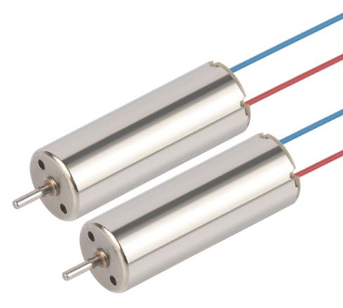มอเตอร์ 3.7V พร้อม ใบพัดสีดำ 55mm. 46000RPM 720 hollow cup strong magnetic high torque DIY high speed micro small motor 3.7V + 55MM AB propeller