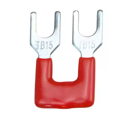 TB-2502 จั้มเปอร์ 2 ช่อง สีแดง สำหรับเทอร์มินอลบล็อก 25A Jumper Bar for Terminal Block 2 pin Connector Bar Red color