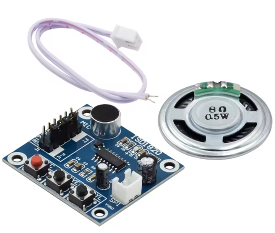ISD1820 โมดูลบันทึกเสียงและเล่นเสียง Voice Board Module (On-board Microphone) Sound Recording Module พร้อมลำโพง V2.0