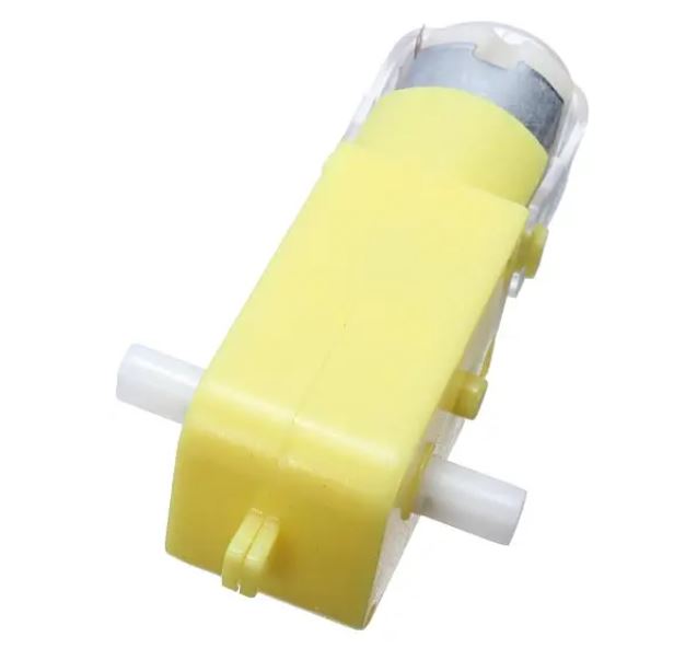 มอเตอร์เกียร์ทดรอบ DC 3V-6V 1:48 มีแกนเพลา 2 ข้าง Dual Axis Gear Motor Plastic Gear TT Motor For Intelligent Car Robot