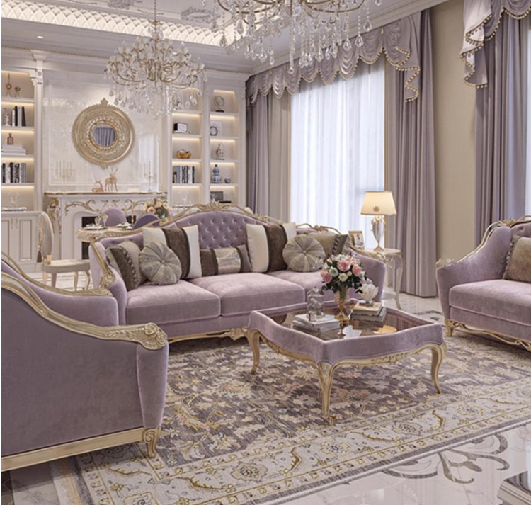 โซฟาหลุยส์ โซฟาหรู ชุดโซฟาหลุยส์ รุ่น Katherine