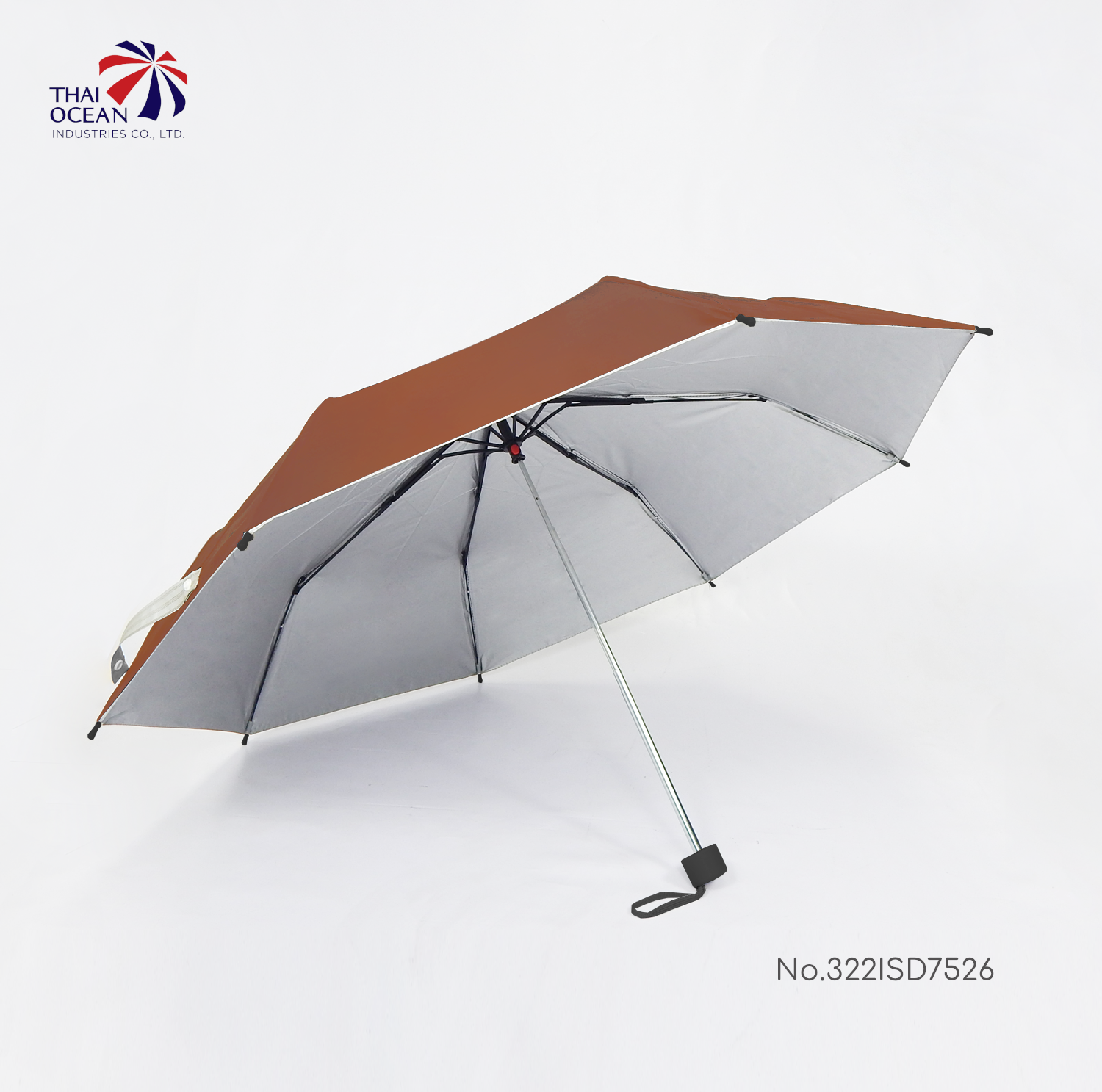 Leo ร่มพระสงฆ์ แบบพับ3ตอน ขนาด22นิ้ว เหมาะกับการพกพา ใส่ถังสังฆทาน