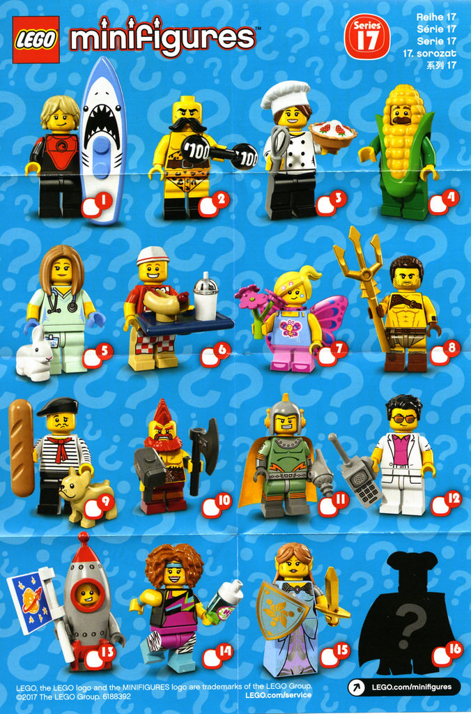 LEGO เลโก้ 71018 MINIFIGURES S17 - COMPLETE 16 (ครบ 16 แบบ)