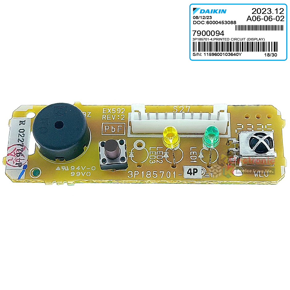 ชุดแผงตัวรับสัญญาณรีโมทแอร์DAIKIN-ไดกิ้น ใช้ได้ทั้งหมด 23 รุ่นที่ระบุไว้-อะไหล่ใหม่แท้บริษัท #อะไหล่แอร์DAIKIN