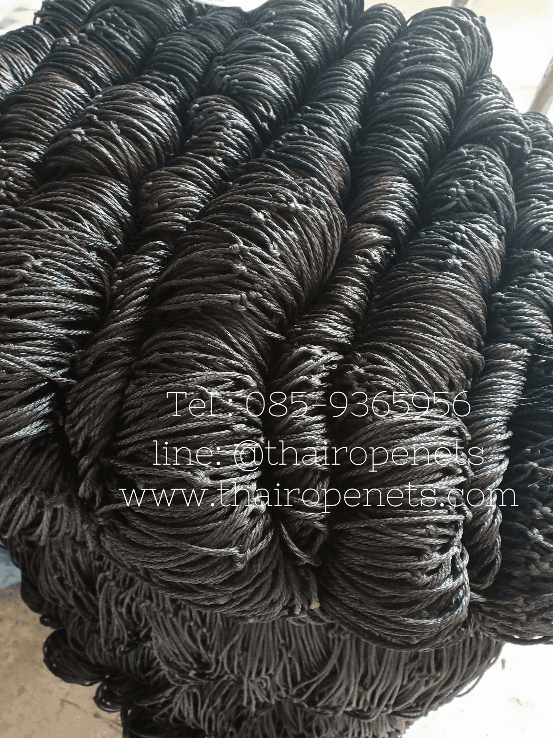 ตาข่ายสนามวอลเล่ย์บอล ความสูง 2.5 เมตร รุ่นหนา 3.5 มิล ช่องตา 5"x5" สีดำ กดเลือกความยาวตามต้องการได้เลยค่ะ