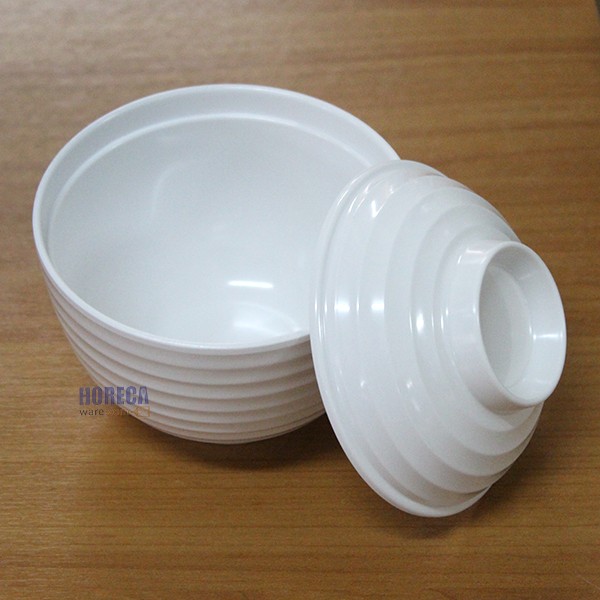 ถ้วยมิโซะมีลอน 4นิ้ว [สีครีม] ปลายิ้ม