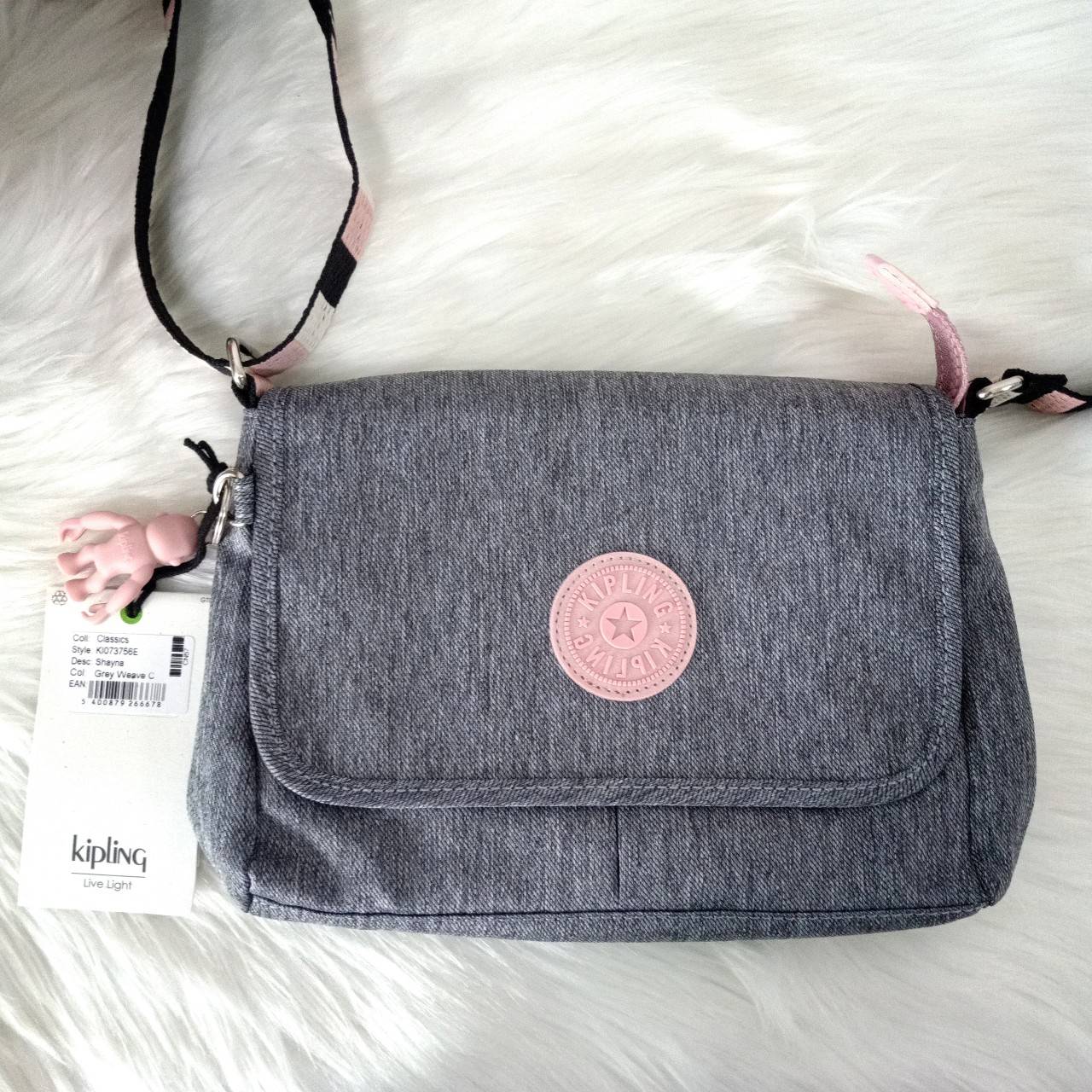 Kipling Shayna กระเป๋าสะพายไหล่ กระเป๋า ไนล่อน แท้