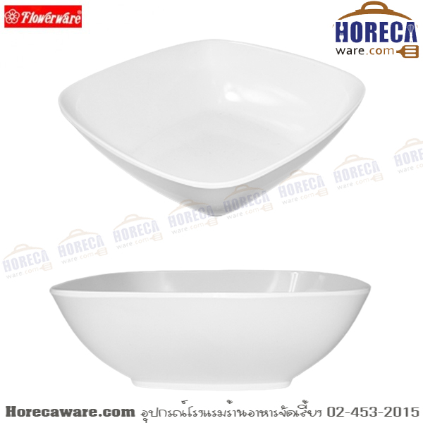 ชามเหลี่ยม 6 นิ้ว Flowerware [fl-54a]