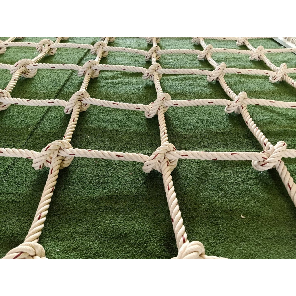 ตาข่ายปีนป่ายสำหรับเด็กๆอายุ2-10 ปี ตาข่ายปีนป่ายเชือกใยยักษ์ 14 มิล ตา 25CM.ตาข่ายติดตั้งง่าย ตาข่ายปีนป่ายเชือกใยยักษ์