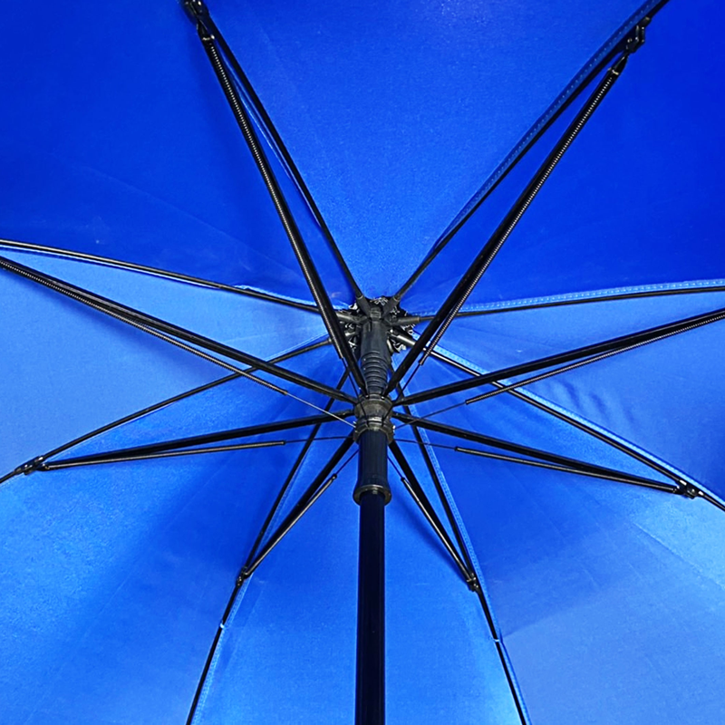 Leo ร่มยาวสปริง ปุ่มกดออโต้เปิด ผ้าซาติน ขนาด 28 นิ้ว ด้ามงอใหญ่ จับถนัดมือ