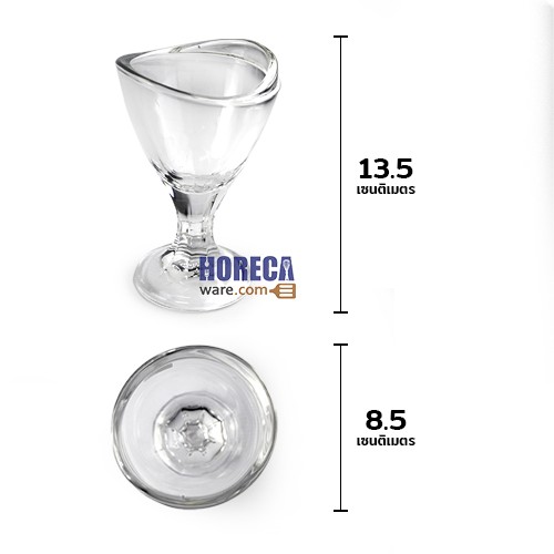 Ice cream glass, Delight Sundae Cup, 5 1/4 oz., Ocean Glass brand (dozen) **No delivery**