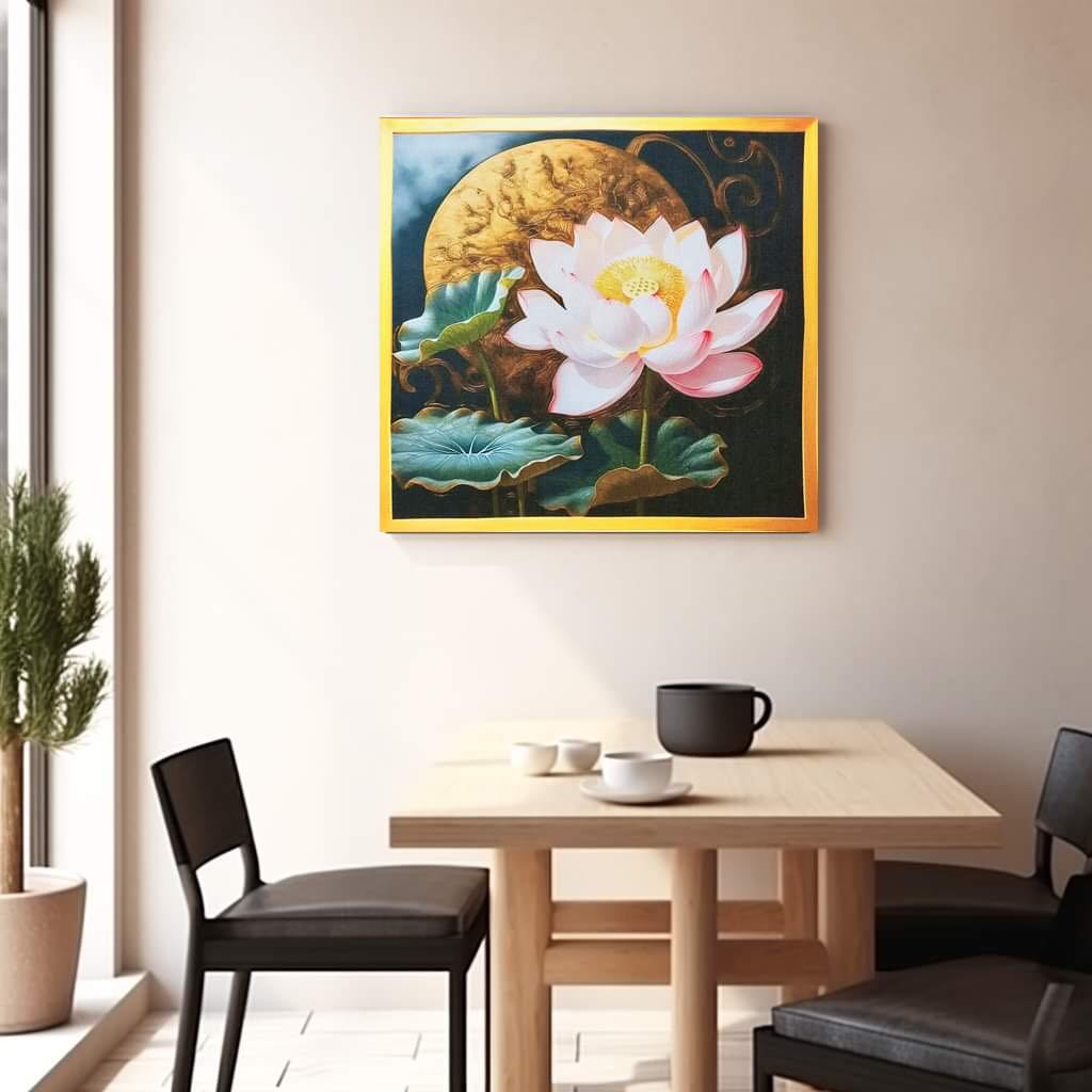 ศิลปะภาพพิมพ์ดอกบัว Lotus_01