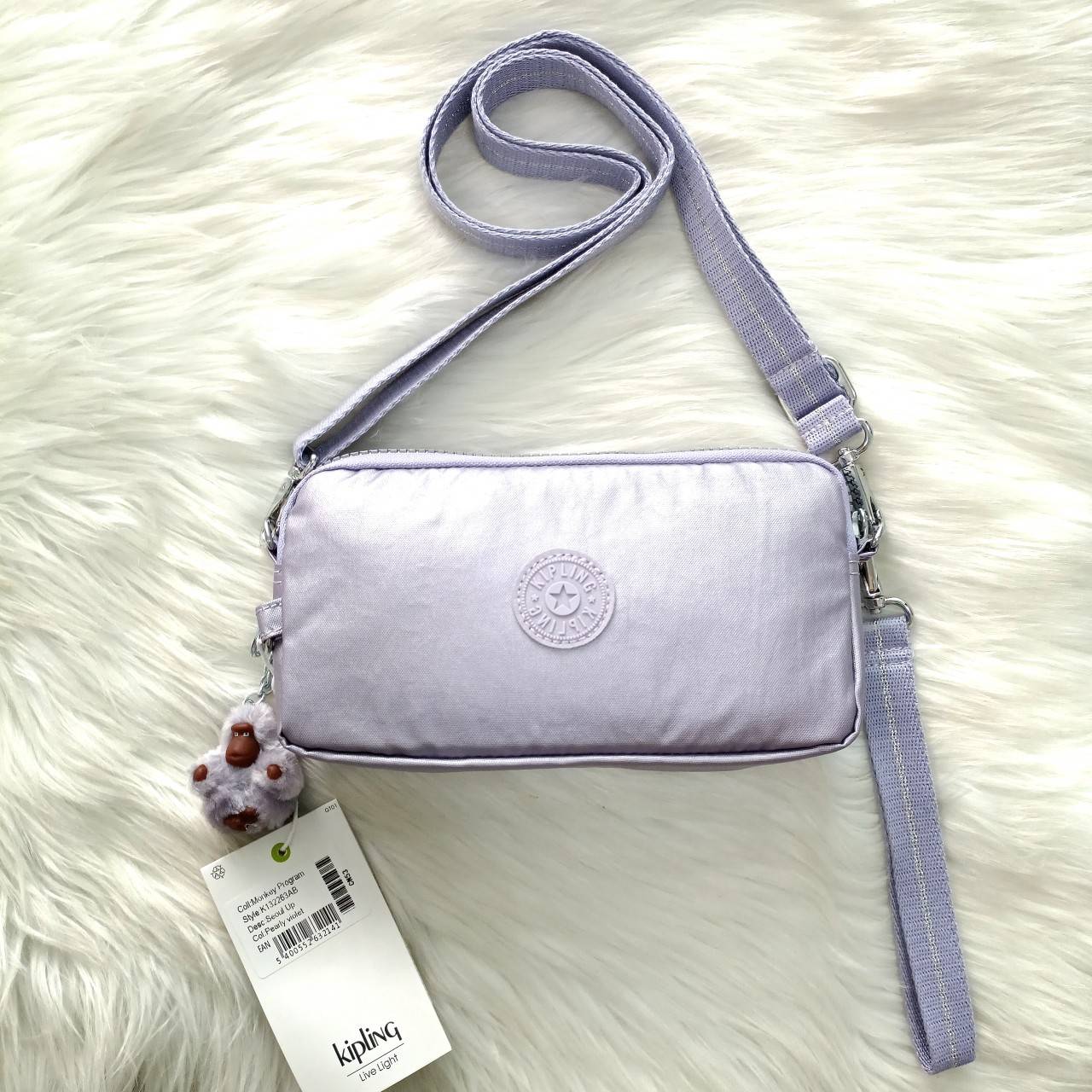 กระเป๋าสตางค์ kipling ใบยาว กระเป่าสะพายข้าง KIPLING 3 Monkey program Seoul up