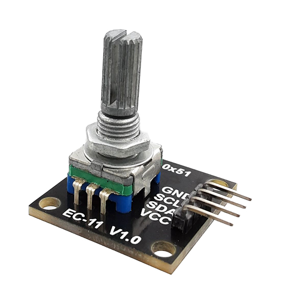 EC11 Rotary encoder with I2C interface module 20mm. plum blossom axis