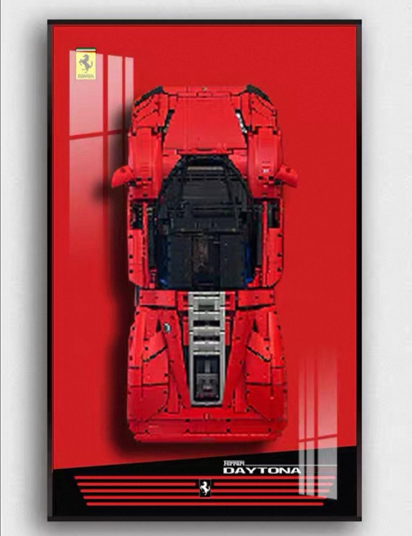 Display frame สำหรับ LEGO Technic เลโก้ 42143 Ferrari Daytona SP3
