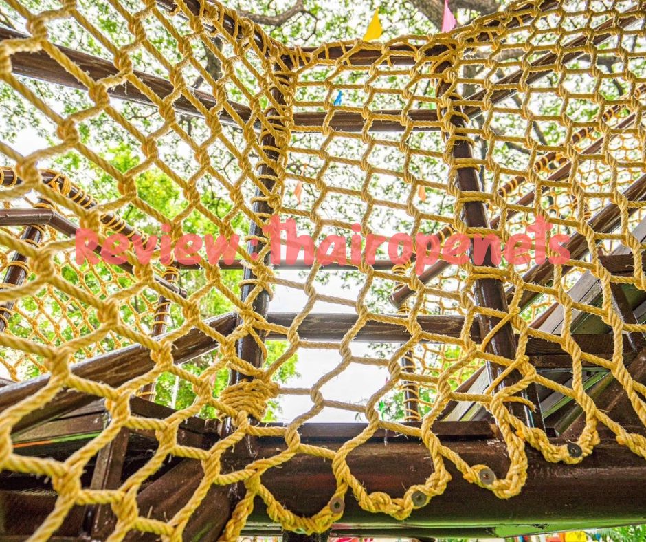 ตาข่ายกันตกราวบันได Stair railing protection net ตาข่ายเชือกมะนิลาเทียมถัก ใช้งานกลางแจ้ง ไม่มีรา ไม่ดำ พร้อมใช้งาน