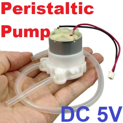 ปั๊มรีดสายยาง DC 5V Small Mini Peristaltic Pump Liquid Water Self-priming Suction Pump