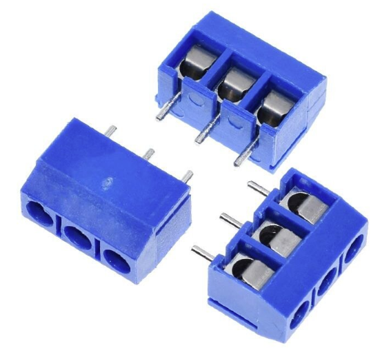 Terminal Block 3Pin Pitch 5.08mm KF301 ฺblue color Screw Terminal Block Connector 3 Pin