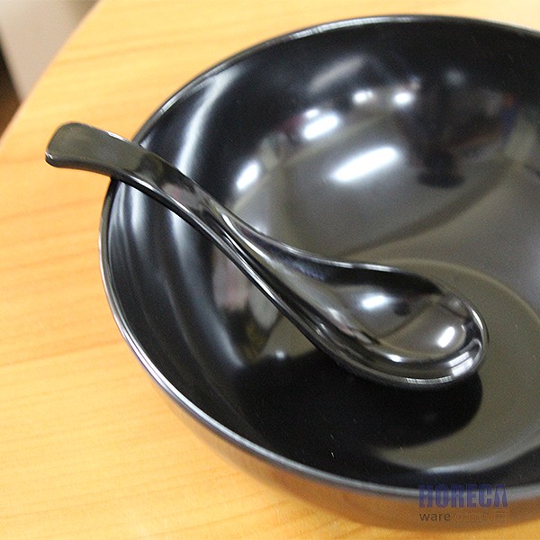 ช้อนสั้นทรงญี่ปุ่น 5.25นิ้ว สีดำ ตราเอสบี