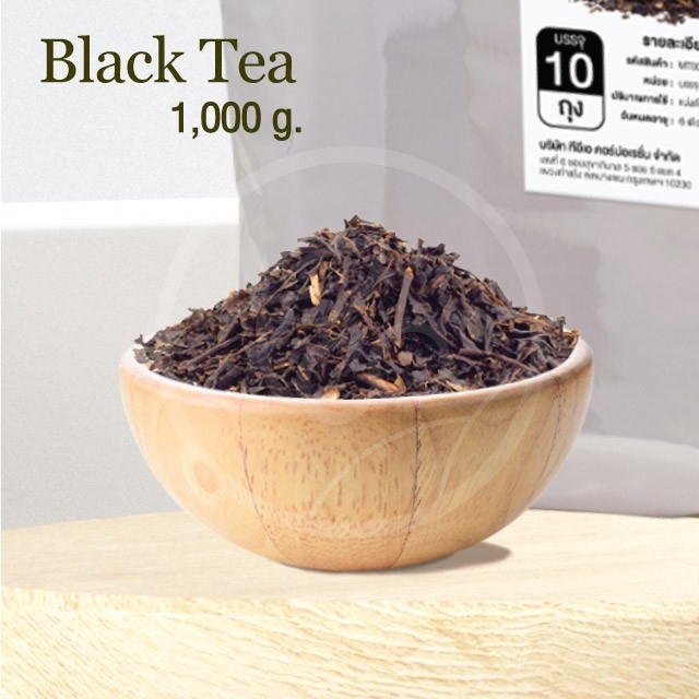 [ยกแพ็ค 10 ถุง] ใบชาอัสสัม ชาดำอัสสัม ใบชาดำ ชานมไข่มุก Black Tea ใบชา 1,000 กรัม (100กรัมx10ถุง)