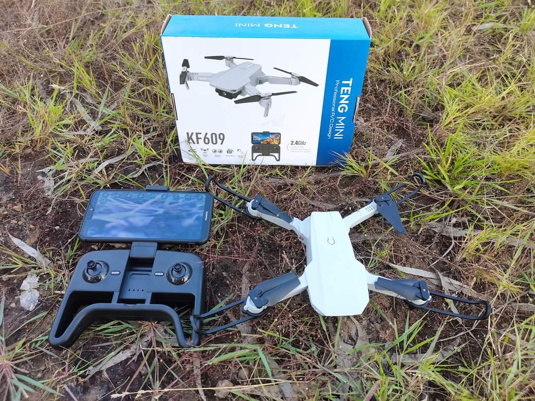 โดรนบังคับวิทยุ TENG MINI KF609 R/C DRONE 4K WIFI FPV วิทยุควบคุม 2.4 GHZ ชุดพร้อมเล่น