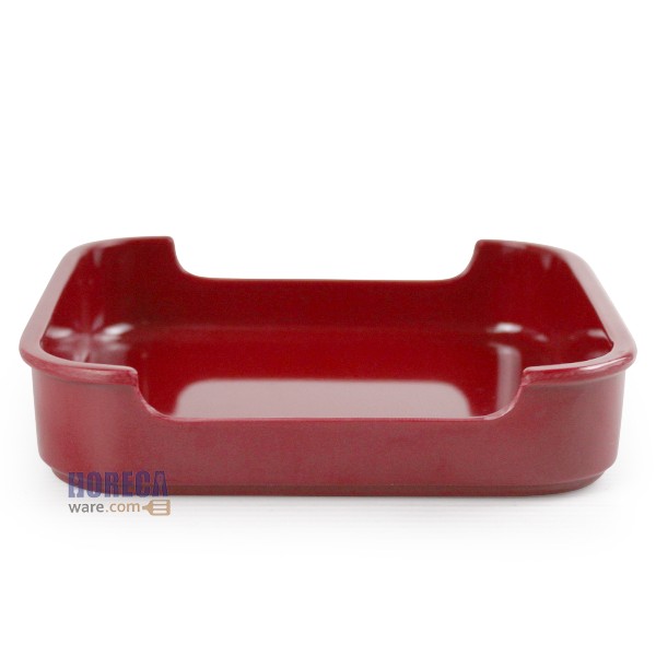 Sukiyaki tray, 5.5 inches, cherry red, Taiyo brand