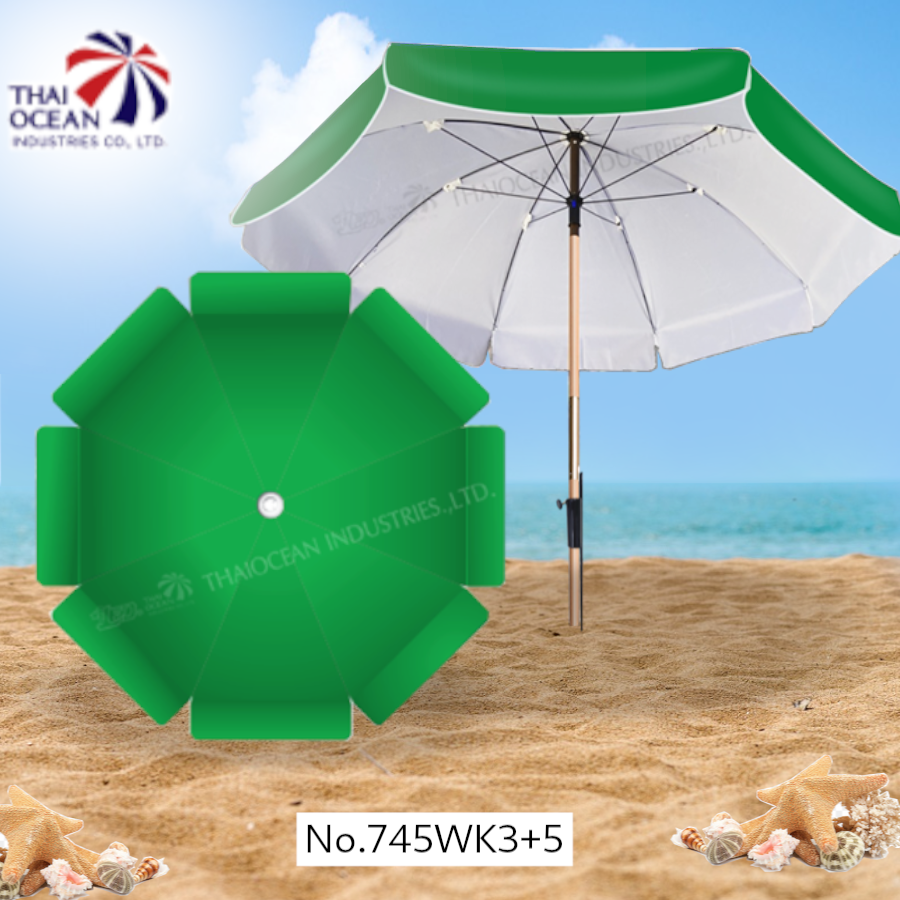 Leo ร่มสนามผ้าคูนิล่อน ผ้ากันน้ำ กันแดด สำหรับขายของ ขนาด Ø 2.20 เมตร