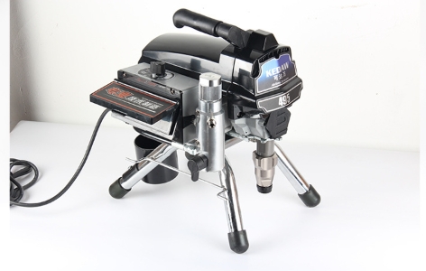 เครื่องพ่นสีไฟฟ้าแรงดันสูงแบบไร้อากาศ 495 เครื่องพ่นสีลาเท็กซ์ 110V220V หัวพ่นแบบลูกสูบภายในและภายนอก