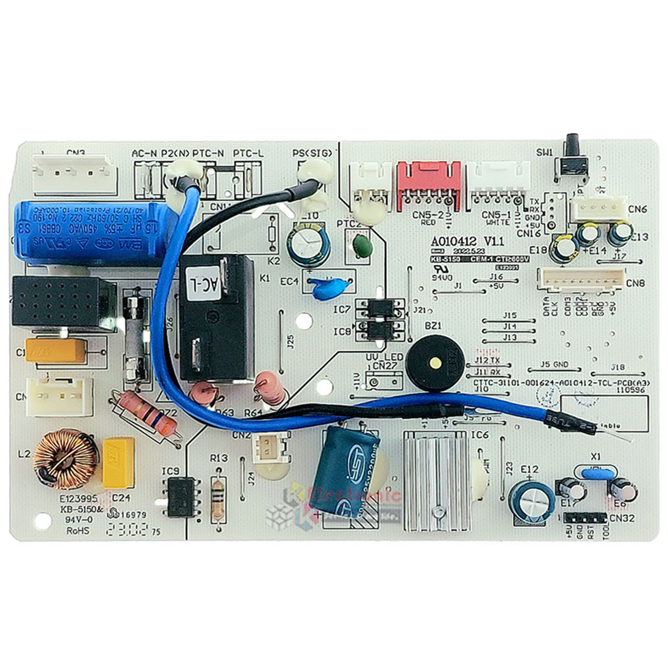 แผงบอร์ดควบคุมแอร์คอยเย็นTCL-ทีซีแอล รุ่น TAC-XAL09-อะไหล่ใหม่แท้บริษัท #อะไหล่แอร์TCL
