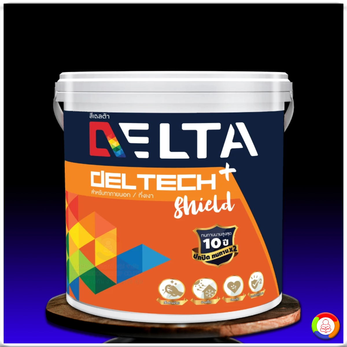เดลเทคพลัส สำหรับภายนอก ชนิดกึ่งเงา Deltech Plus for Exterior Semi-Gloss