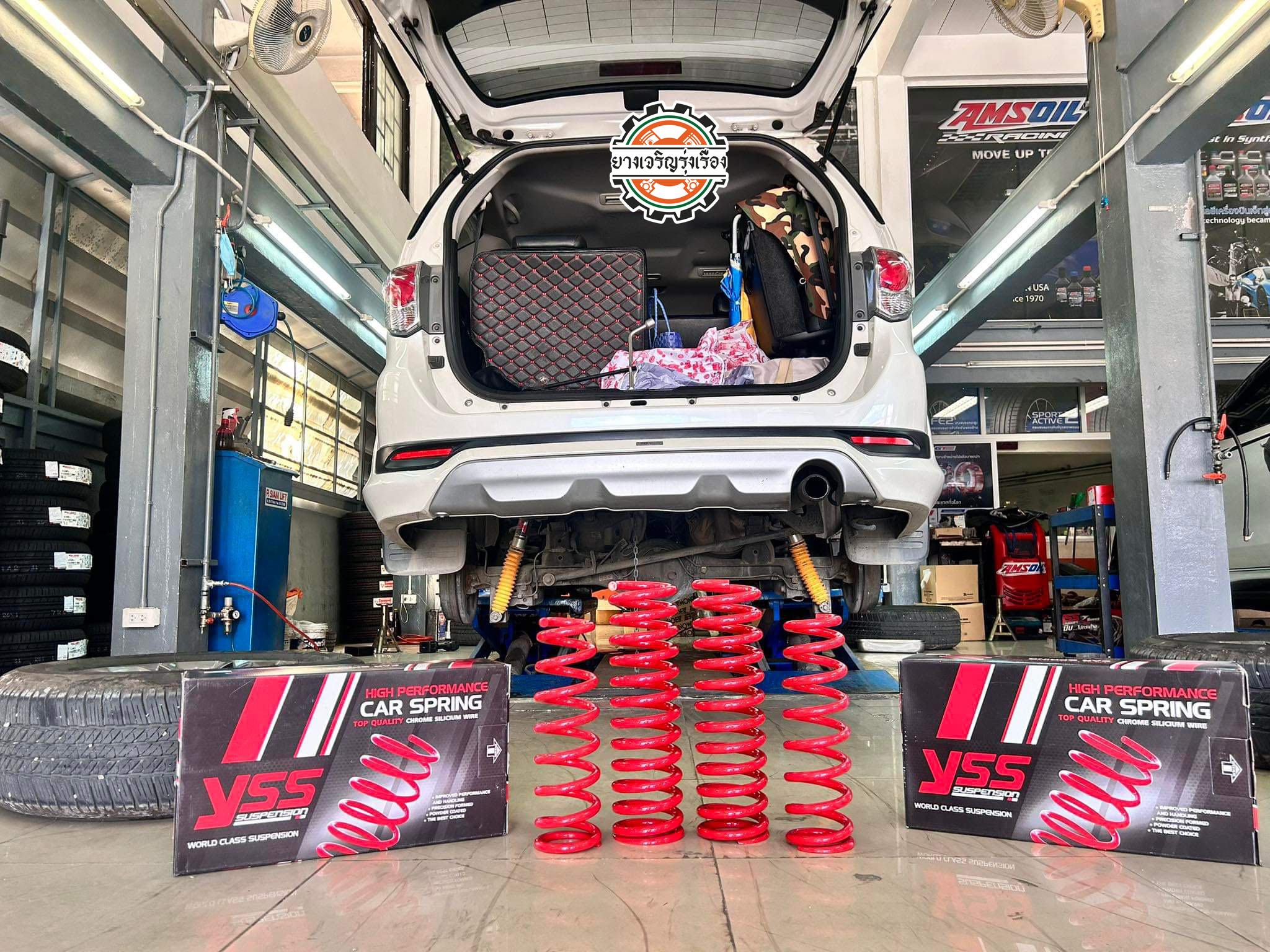 TOYOTA FORTUNER เติมของเพิ่ม Yss spring performance เพิ่มความกระชับขับสนุกขึ้น [+] YSS SPROT SERIES ทั้งชุด หน้าหลัง 🔩พร้อมบริการติดตั้ง + Set up ให้เหมาะกับยาง 🔩 ขับสนุกด้วยบริการ ตั้งศูนย์ละเอียดให้เหมาะกับการใช้งานและลักษณะของช่วงล่าง 𝙊𝙪𝙧 𝙎𝙚𝙧𝙫𝙞𝙘𝙚 บริการทางร้าน เรารับทำอะไรบ้าง 🔧 ติดตั้งยางแบบไร้รอย 100% 🔧 บริการสลับยาง ตามอายุ 🔧 มียางรถยนต์ทุกยี่ห้อให้เลือกซื้อ 🔧 เช็คช่วงล่าง แก้ปัญหาให้ตรงจุด 🔧 บริการล้างลิ้นปีกผีเสื้อ 🔧 บริการเช็คระยะรถยนต์ 🔧 เปลี่ยนถ่ายของเหลวทั้งระบบ 🔧 ตั้งศูนย์ด้วยเครื่อง HUNTER นำเข้าจาก USA สอบถามข้อมูลเพิ่มเติม หรือนัดหมายเข้ารับบริการ Tel : 08-6569-1915 Tel : 08-6544-5963 Line id : @88rw Tiktok : https://www.tiktok.com/@88rwycrr Youtube : https://youtube.com/@88rw Facebook : https://www.facebook.com/88rwtire Location : https://goo.gl/maps/HrNUAZXPN94KvxZ98?coh=178573&entry=tt #รถยนต์มีปัญหาไม่รู้ต้องแก้ตรงไหน ทางเรายินดี ตรวจหาปัญหาและหาวิธีแก้ บอกลูกค้าก่อนลงมือทำเสมอราคาเป็นธรรมไม่เอาเปรียบ สบายใจคุณลูกค้า ---------------------------------- ดูแลให้คำปรึกษาทุกปัญหาคาใจ ไม่ทิ้งลูกค้า มีบริการหลังการขาย 【ให้ผู้เชี่ยวชาญของเรา ดูแลรถคุณ】 ร้านยางเจริญรุ่งเรือง ยินดีต้อนรับครับ ---------------------------------- #โช๊คอัพรถยนต์ #monroe #yss #kayaba #profender #ร้านยางเจริญรุ่งเรือง #นนทบุรี #งามวงศ์วาน #amsfix #บริการช่วงล่างรถยนต์ #ซ่อมบำรุงช่วงล่าง #เซทอัพโช๊คอัพรถยนต์