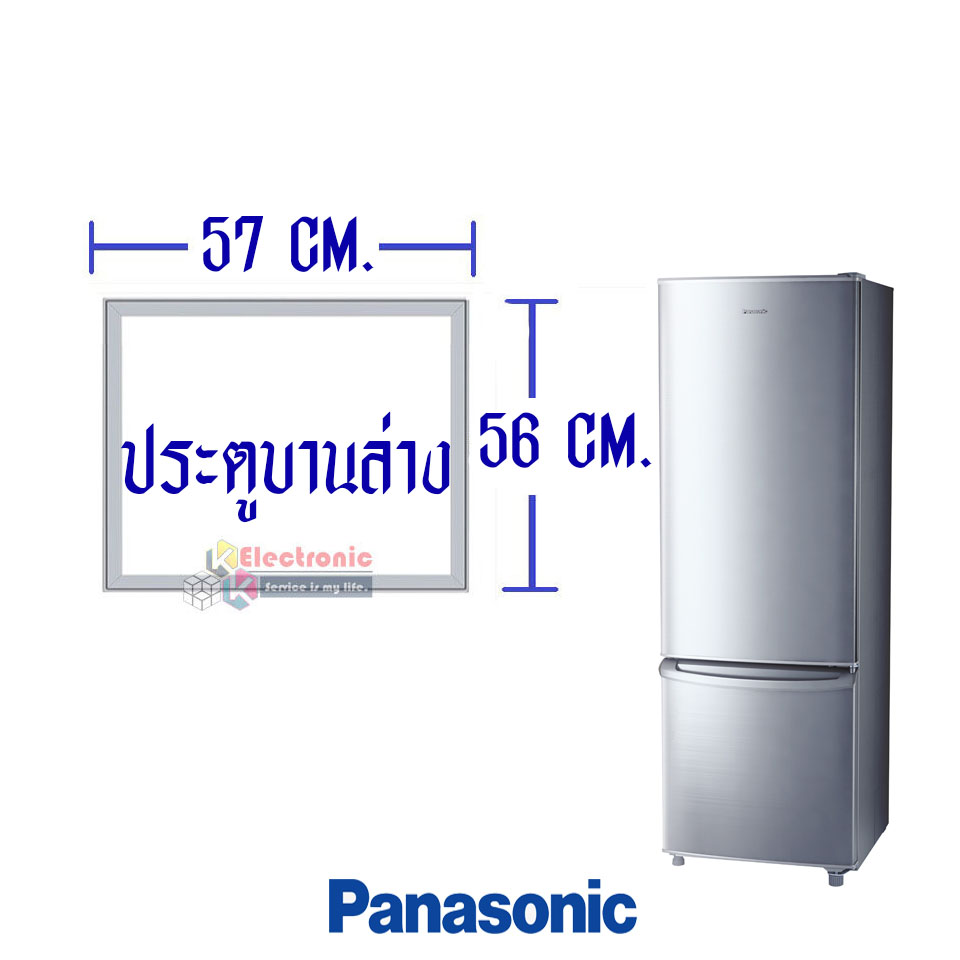 ขอบยางประตูตู้เย็น-PANASONIC(พานาโซนิค) รุ่น NR-BU302/NR-BU303/NR-BU304/NR-BR304/NR-BR307/NR-BR308/NR-BR309*อะไหล่แท้ ใส่ง่าย*ใช้ได้กับทุกรุ่นที่ทางร้านระบุไว้*
