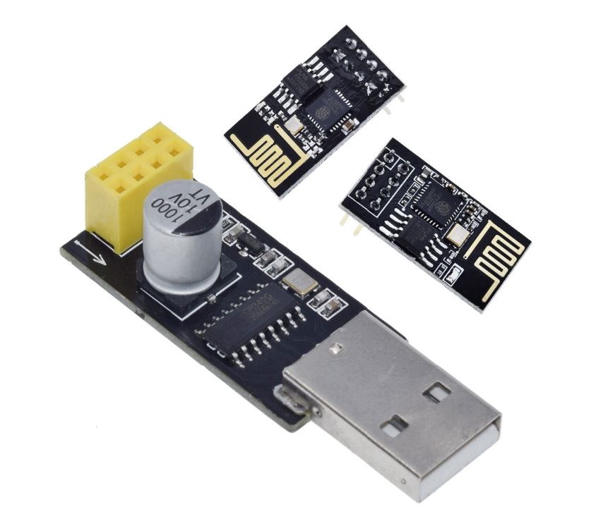 เครื่องโปรแกรม ESP01 Programmer Adapter UART ESP-01 Adaptater ESP8266 CH340G USB to Serial Wireless Wifi Developent Board Module