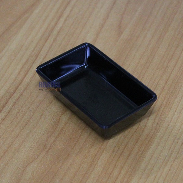 ถ้วยน้ำจิ้มสี่เหลี่ยม 2 x 3.25 นิ้ว [สีดำ] ตราเอสบี