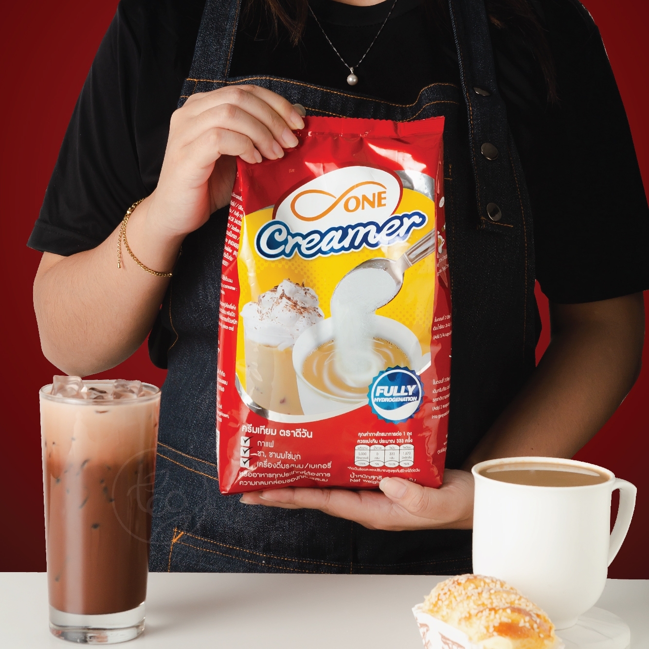 ดีวัน ครีมเทียม ครีมเมอร์ ผงนมสด ผงครีมนม ผงนมสด ผงชงชานมไข่มุก creamer 1000g /ถุง