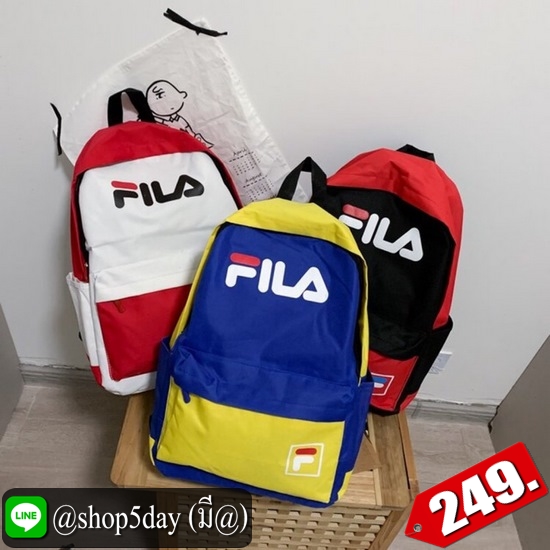 ♨️ Fila กระเป๋าเป้สะพายหลัง สำหรับวัยทีน ⚡️