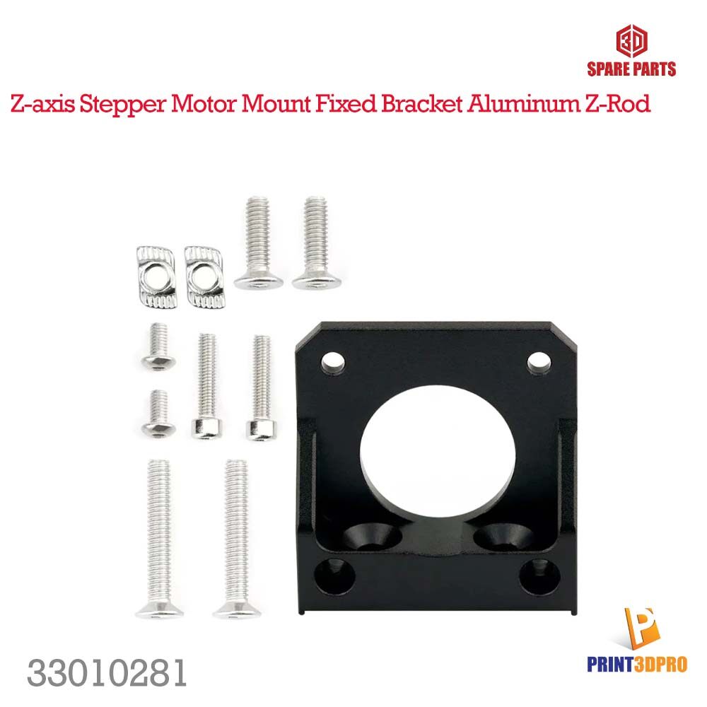 3D Printer Part Z-axis Stepper Motor Mount Fixed Bracket Aluminum Z-Rod Bearing Holder