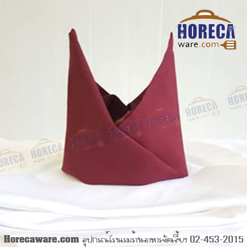ผ้าแนปกิ้น 22x22 สีเลือดหมู [bs-NK-3]